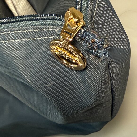 Longchamp Lepliage Blue Nylon Tote Shoulder Bag Foldable Design - Picture 8 of 16